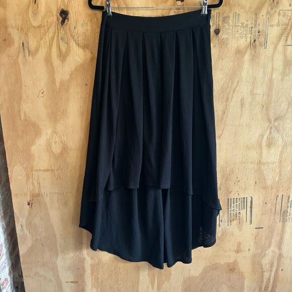 Blush Dresses & Skirts - Blush Hi Low Black Witchy Goth Skirt Sz M